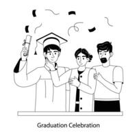 de moda graduación celebracion vector