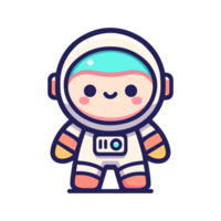 fofa astronauta ícone personagem desenho animado png