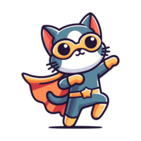 linda gato héroe icono personaje png