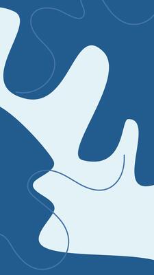 a blue and white illustration of a wave