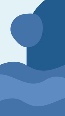 a blue and white geometric pattern on a white background
