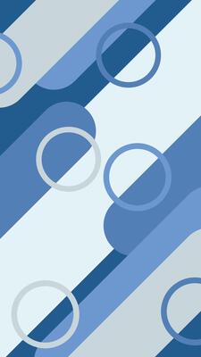 a blue and white geometric pattern on a white background