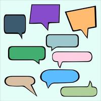 speech bubbles set illustration vector