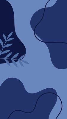 a blue and white abstract pattern with a white circle