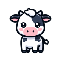 cute icon character cow png