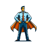 father hero concept for father's day character png