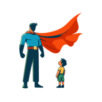 character father hero concept for father's day png