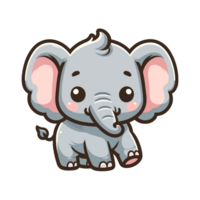 fofa ícone personagem elefante png