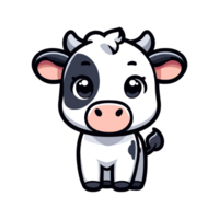 cute icon character cow png