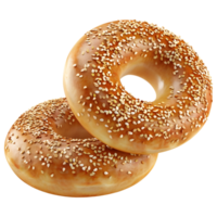 3d Rendern von ein lecker Donuts braun auf transparent Hintergrund png