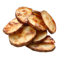 3D Rendering of a Fried Potatoes on Transparent Background png