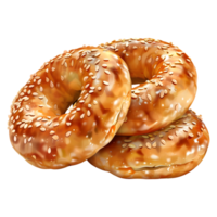 3d Rendern von ein lecker Donuts braun auf transparent Hintergrund png