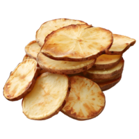 3d interpretazione di un' fritte patate su trasparente sfondo png