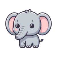 fofa ícone personagem elefante png