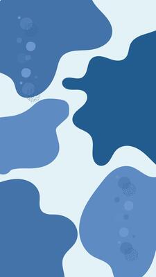 a blue and white geometric pattern on a white background