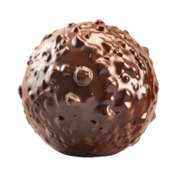 3d le rendu de une Chocolat Balle sur transparent Contexte png