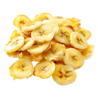 3D Rendering of a Banana Slices on Transparent Background png