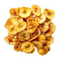 3D Rendering of a Banana Slices on Transparent Background png