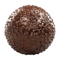 3d le rendu de une Chocolat Balle sur transparent Contexte png