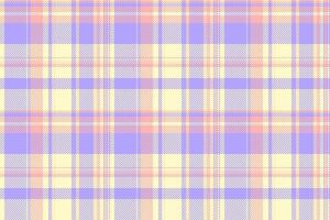 Tattersall background textile, rag fabric tartan check. Front pattern plaid seamless texture in indigo and lemon chiffon colors. vector