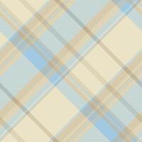 Tartan check of seamless fabric textile with a texture plaid background pattern. vector