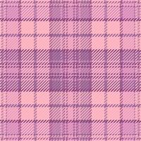 Customize textile fabric , back plaid pattern check. Swatch background texture seamless tartan in pink and red colors. vector