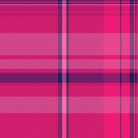 Check background fabric of seamless textile texture with a plaid pattern tartan . vector