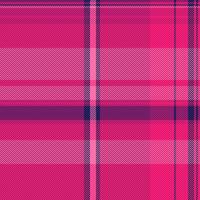 Check background fabric of seamless textile texture with a plaid pattern tartan . vector