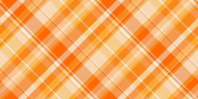 Sofa seamless textile plaid, ethnic texture pattern tartan. Mother background check fabric in bright and orange colors. vector