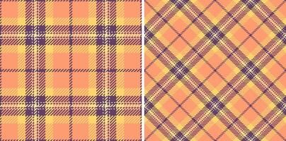 Texture textile of background plaid check with a fabric pattern tartan seamless. vector