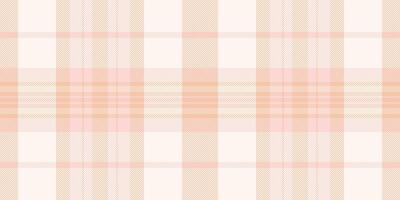 Contemporary check background texture, graceful pattern fabric textile. Celtic seamless tartan plaid in sea shell and orange colors. vector