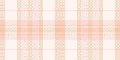 Contemporary check background texture, graceful pattern fabric textile. Celtic seamless tartan plaid in sea shell and orange colors. vector