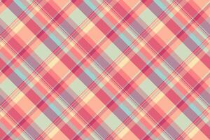 Check texture of background plaid textile with a pattern fabric tartan seamless. vector