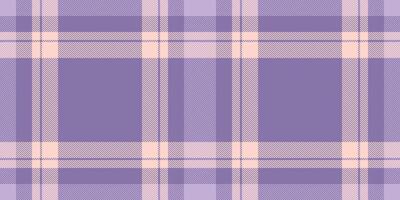 No people tartan texture fabric, stitched plaid textile. Stylish background check seamless pattern in light and indigo colors. vector