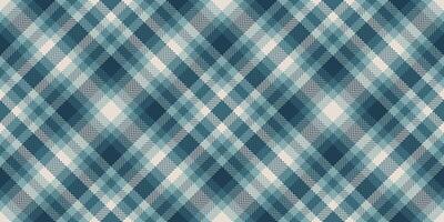 Greeting pattern background texture, christmas ornament fabric seamless . Curtain check plaid tartan textile in cyan and pastel colors. vector