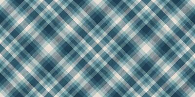 Greeting pattern background texture, christmas ornament fabric seamless . Curtain check plaid tartan textile in cyan and pastel colors. vector