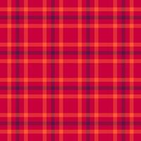 Us textile pattern texture, mockup fabric tartan. Wide plaid check seamless background in red and pink colors. vector