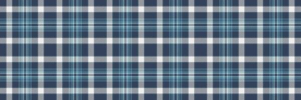 Purity plaid fabric pattern, minimalist seamless check background. Birthday texture tartan textile in cyan and blue colors. vector