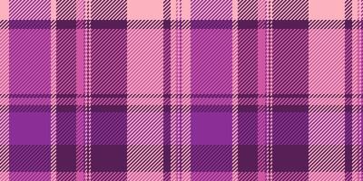 Figure pattern tartan , business check background textile. Improvement seamless fabric texture plaid in pink and magenta colors. vector