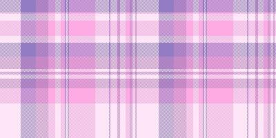 Sixties seamless fabric check, halftone texture textile pattern. Interior background plaid tartan in light and pink colors. vector