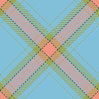 Seamless plaid of textile tartan pattern with a background texture fabric check. vector