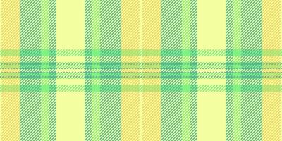 Linear pattern tartan background, knit seamless check textile. Relax fabric texture plaid in lime and mint colors. vector