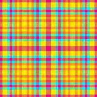 Fabric check background of textile seamless plaid with a pattern texture tartan . vector