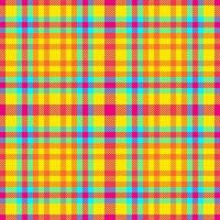 Fabric check background of textile seamless plaid with a pattern texture tartan . vector