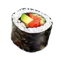 Delicate Balance of Flavor and Presentation of sushi. png