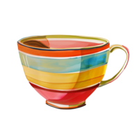 Energizing Your Day with colorful Cups png