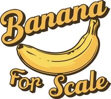 plátano para escala vector