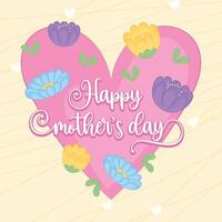 Happy mother day poster vector