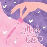 Happy mother day poster vector
