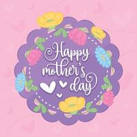 Happy mother day poster vector